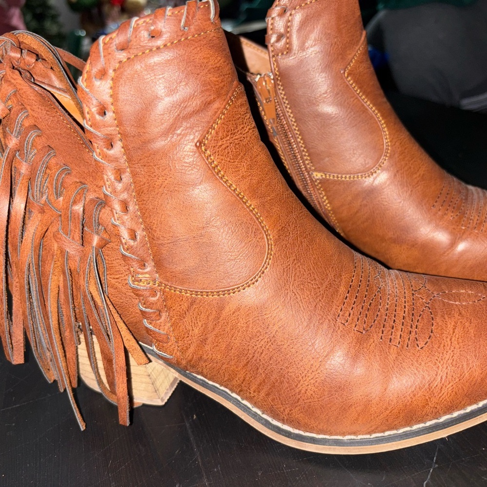 Natural Reflections Cowboy Bootie